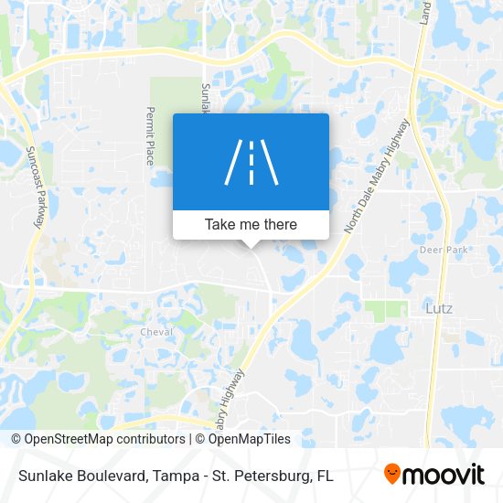 Sunlake Boulevard map