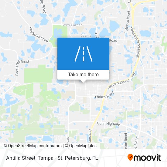 Mapa de Antilla Street