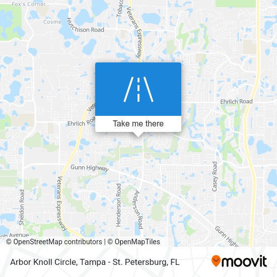 Arbor Knoll Circle map