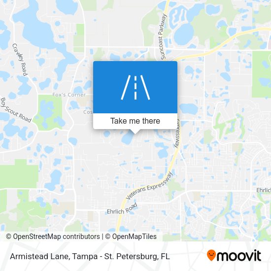 Armistead Lane map