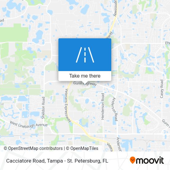 Mapa de Cacciatore Road