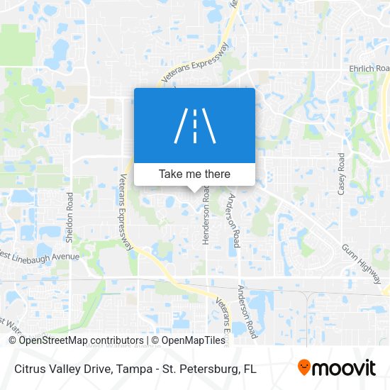 Citrus Valley Drive map