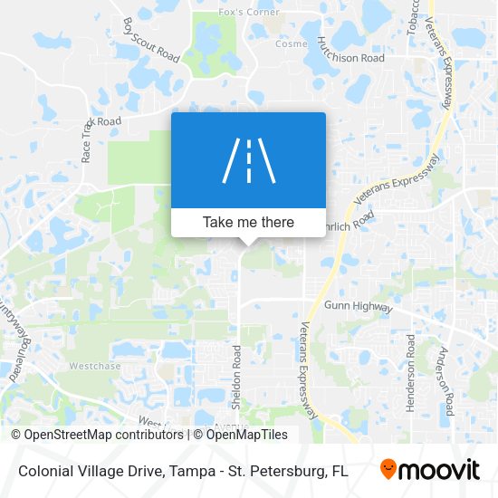 Colonial Village Drive map