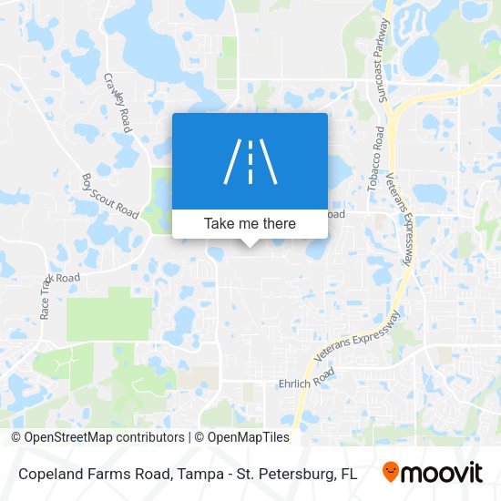 Copeland Farms Road map