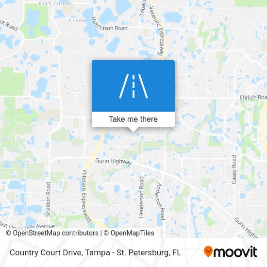 Country Court Drive map