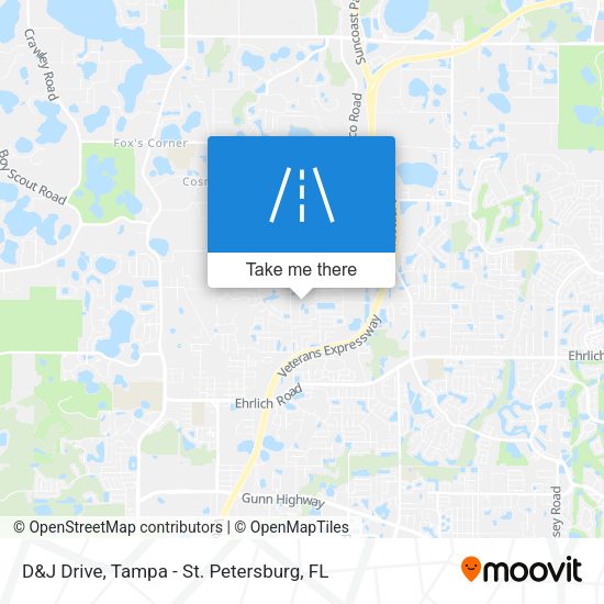 D&J Drive map