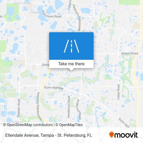 Ellendale Avenue map