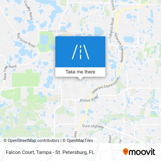 Mapa de Falcon Court