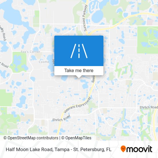 Mapa de Half Moon Lake Road