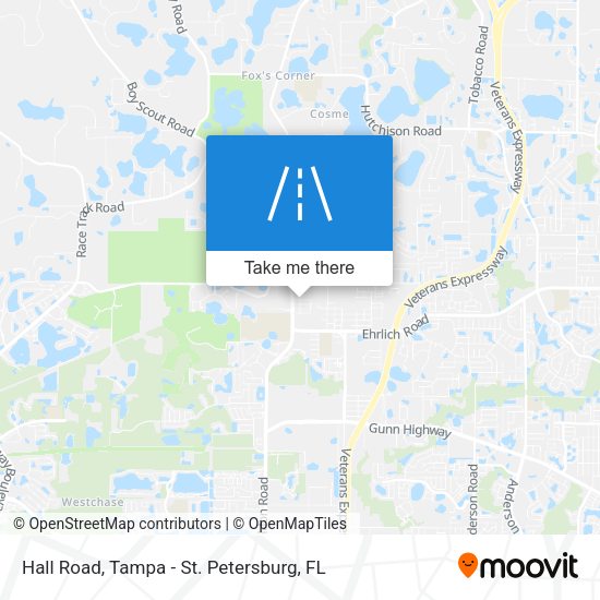 Mapa de Hall Road