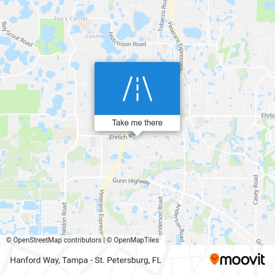 Hanford Way map