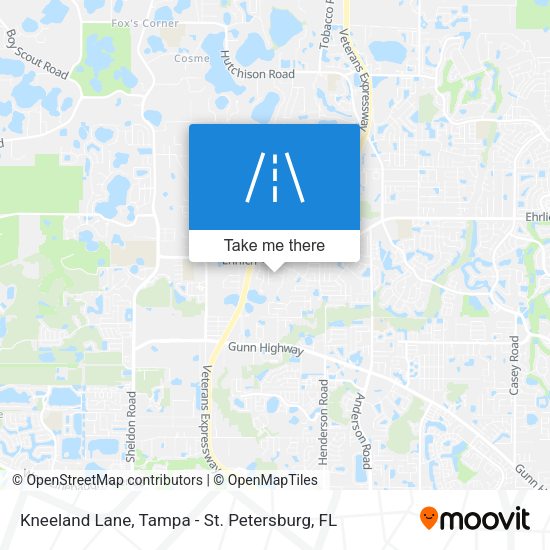 Kneeland Lane map