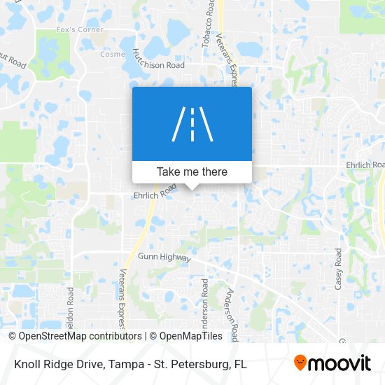 Mapa de Knoll Ridge Drive