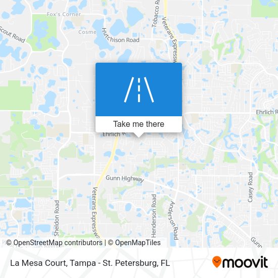 La Mesa Court map