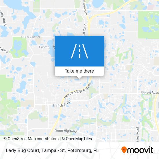 Lady Bug Court map