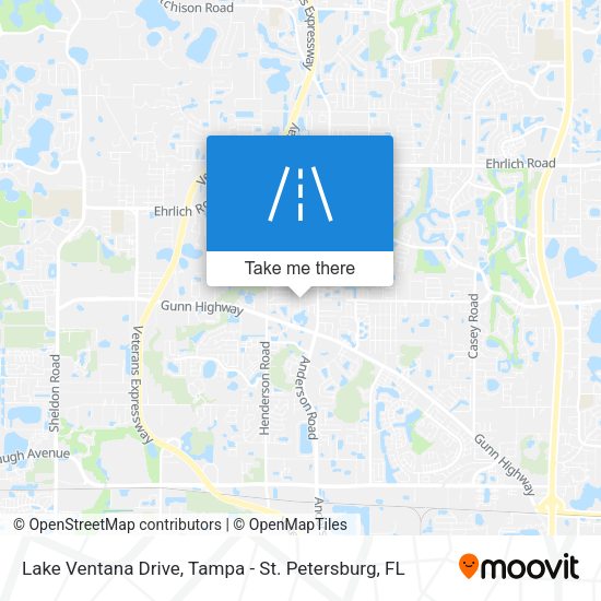 Lake Ventana Drive map