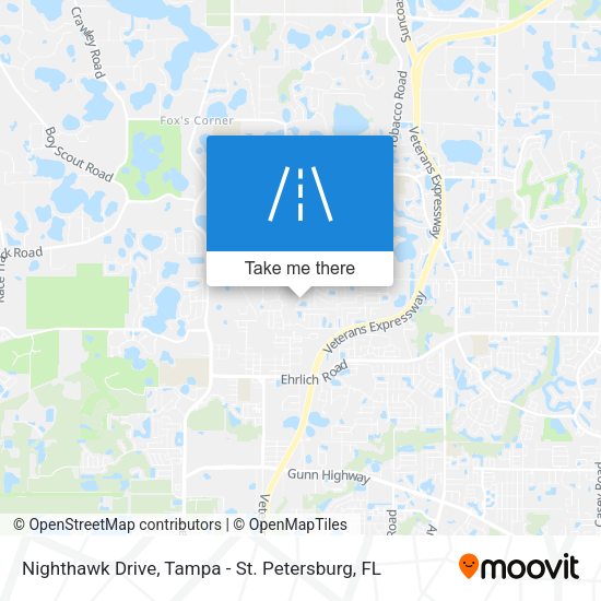 Nighthawk Drive map