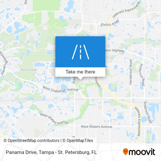 Panama Drive map