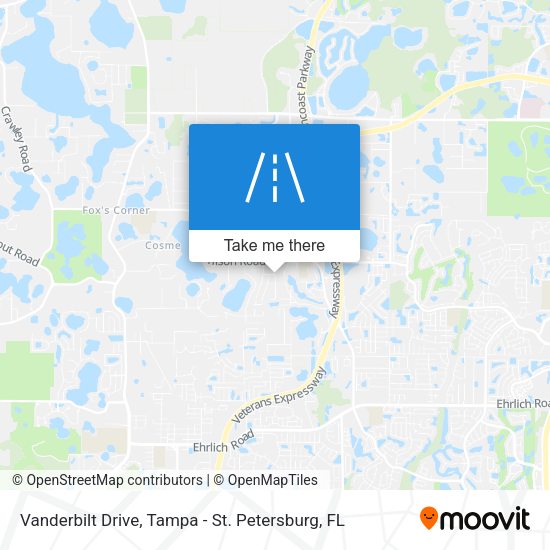 Mapa de Vanderbilt Drive