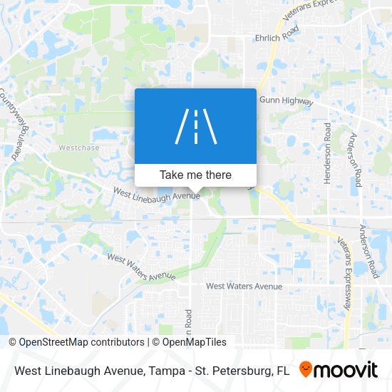 Mapa de West Linebaugh Avenue
