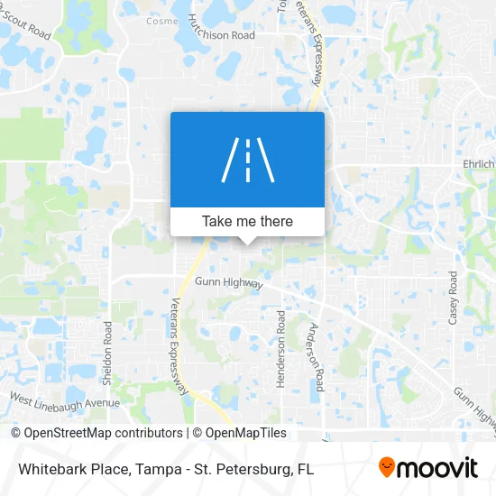 Mapa de Whitebark Place