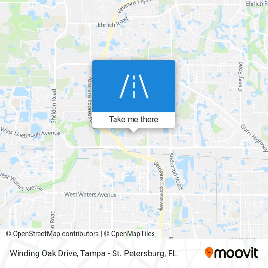Winding Oak Drive map