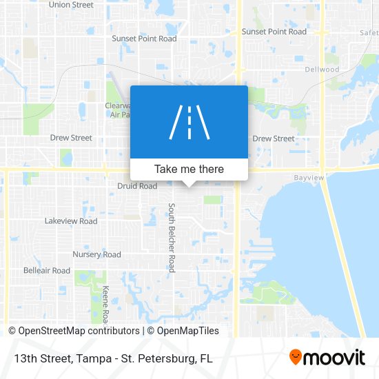 13th Street map