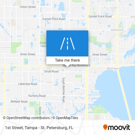 Mapa de 1st Street