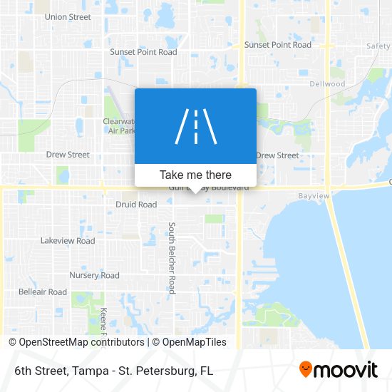 Mapa de 6th Street