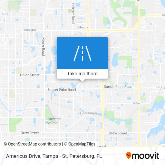 Americus Drive map