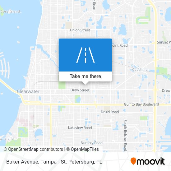 Baker Avenue map