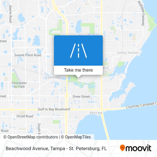 Beachwood Avenue map