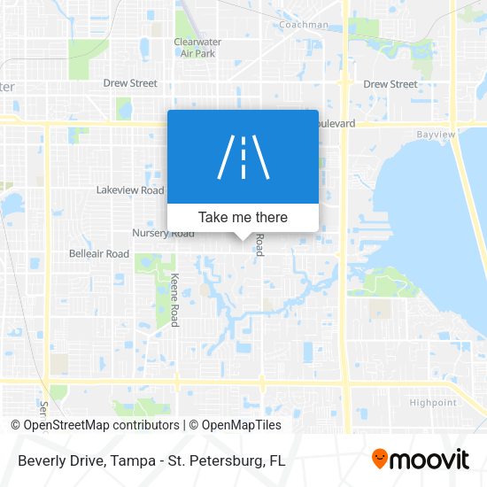 Beverly Drive map