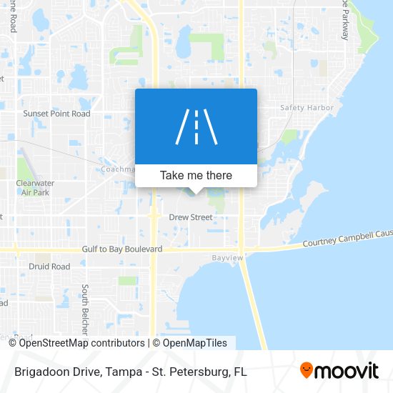 Brigadoon Drive map
