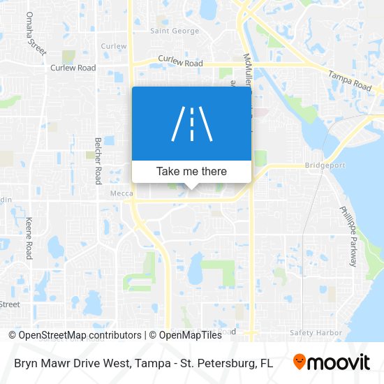 Bryn Mawr Drive West map