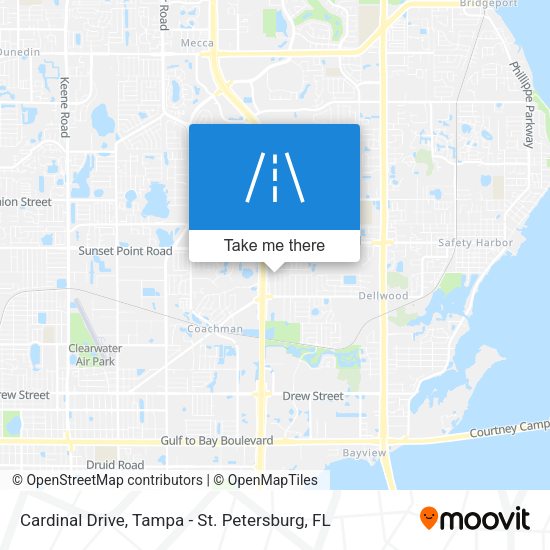 Cardinal Drive map