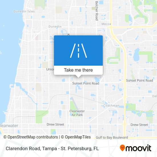 Clarendon Road map