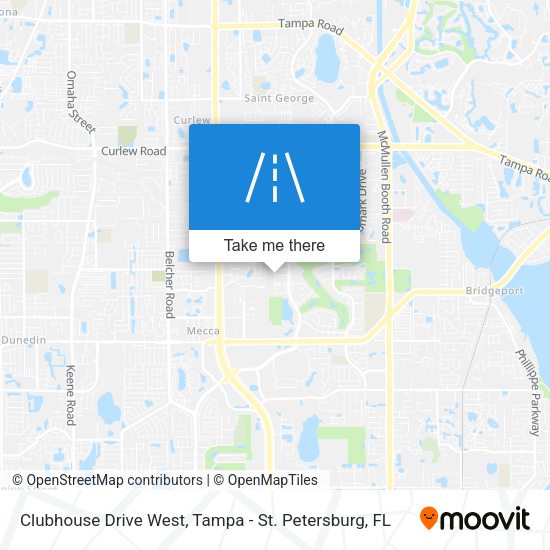 Mapa de Clubhouse Drive West