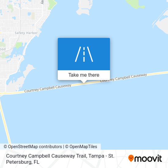 Courtney Campbell Causeway Trail map