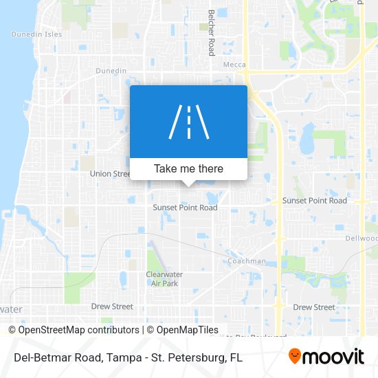 Del-Betmar Road map
