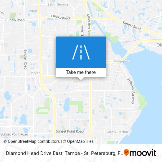 Diamond Head Drive East map
