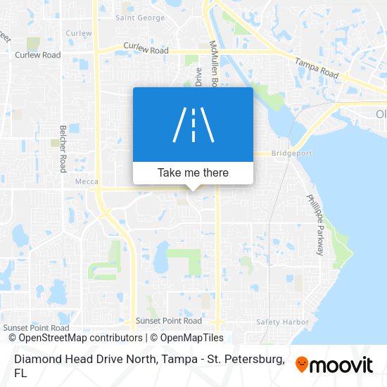 Diamond Head Drive North map