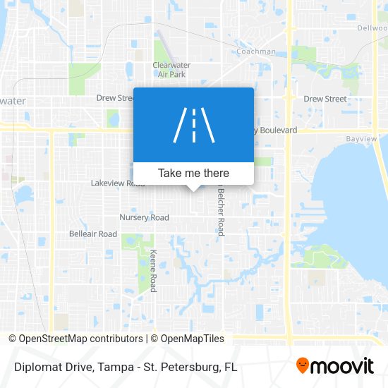 Diplomat Drive map