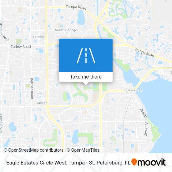 Eagle Estates Circle West map