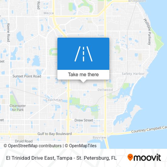 El Trinidad Drive East map