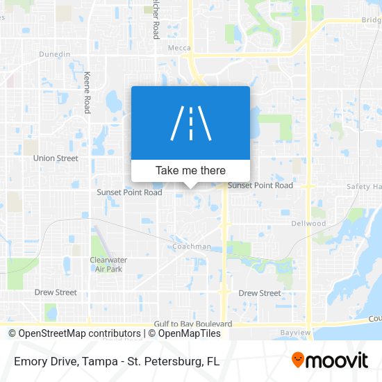 Mapa de Emory Drive