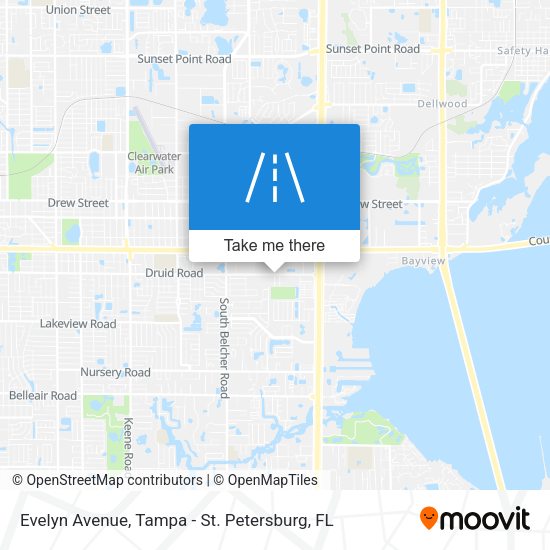 Evelyn Avenue map