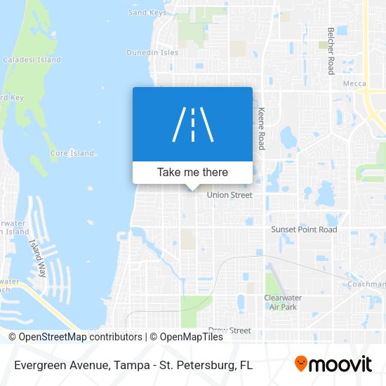 Evergreen Avenue map