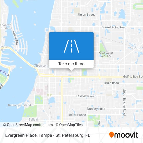 Mapa de Evergreen Place
