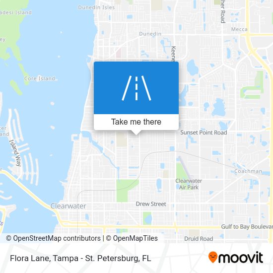 Flora Lane map
